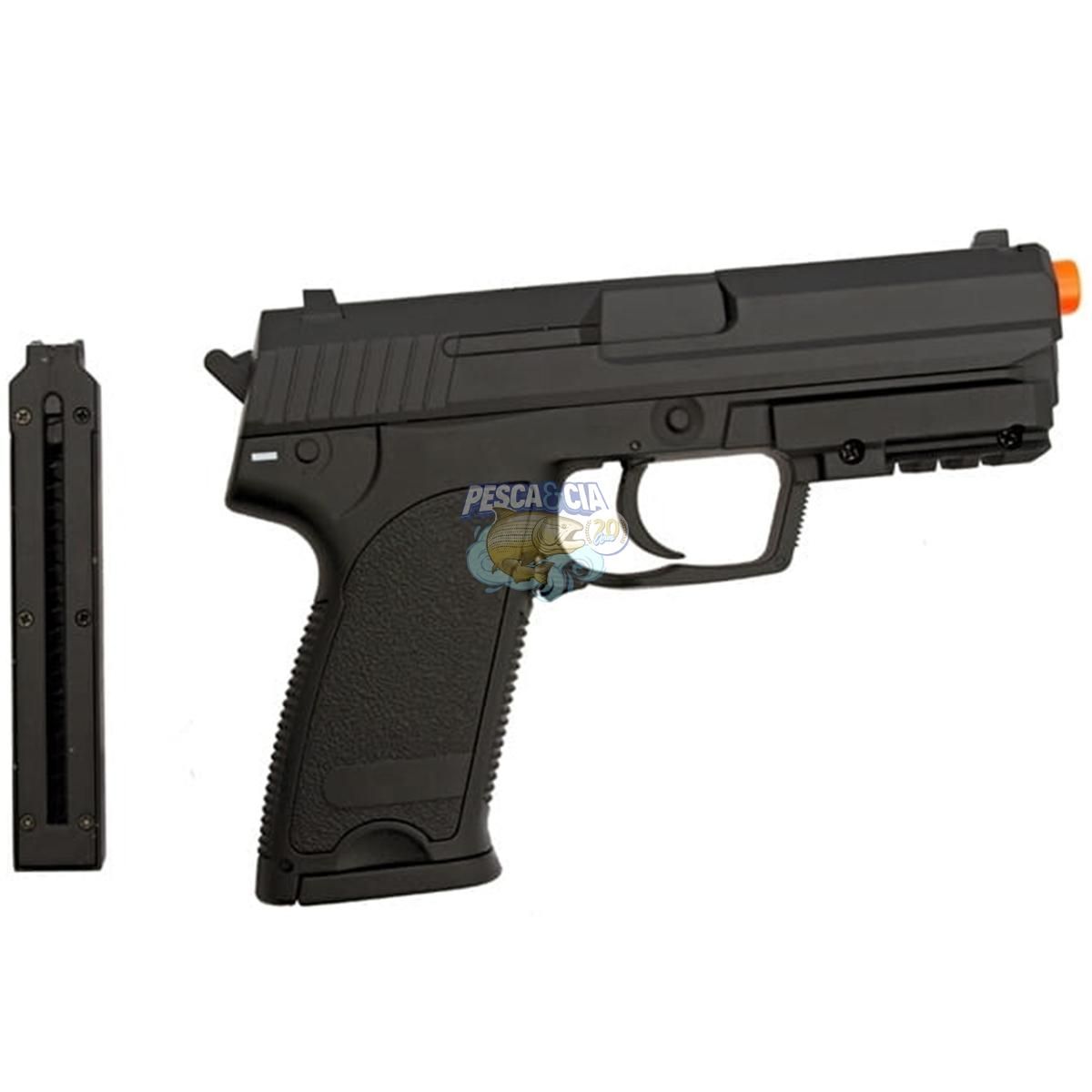 Pistola Airsoft Cm Usp Eletrica Mm Cyma Na Pesca Cia Armas