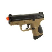 Pistola Airsoft Smith&Wesson MP9C 6mm Mola Tan/Preta