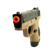 Pistola Airsoft Smith&Wesson MP9C 6mm Mola Tan/Preta