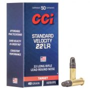 Bala CCI .22LR Standart Velocity 40Gr LRN HS Cx/50Un