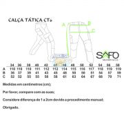 Calca Tatica 6 Bolsos Safo Preta Tamanho 46