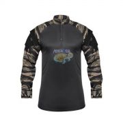 Camisa Combat Shirt Tatica Camo Black Tam P