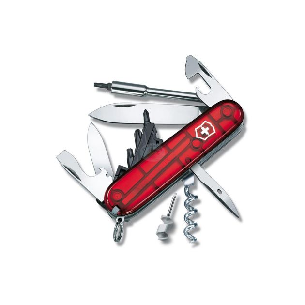 Canivete Victorinox Cyber Tool Vermelho Translúcido 1.7605.T