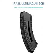 Carregador Fab Defense Ultimag Ak 7.62x39 Polimero 30t Preto FX-UMAGAKR30