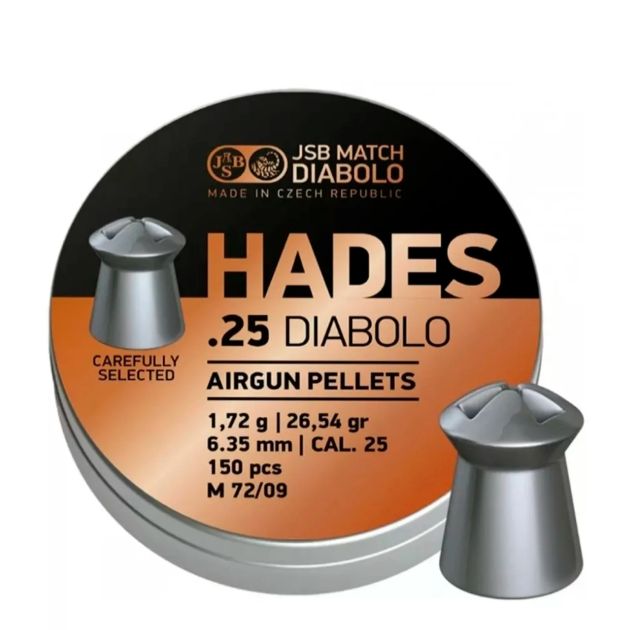 Chumbinho JBS Hades Cal. 6.35MM 26,54 Grains - 150 Unidades 