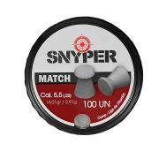 Chumbinho Match Snyper 5.5MM Com 100 Unidades 