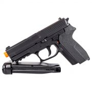 Kit Pistola Airsoft KWC Sig SP2022 CO2 Plástica 6mm + 1 Pacote de Alvo 14x14