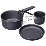 Kit Cozinha Camping Aluminio 4 peças Guepardo Ud0200