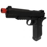 Kit Pistola Airsoft Rossi 1911 HI-CAPA Black Ops GBB 6mm + Capa de tecido + Pacote de Alvos 14x14cm