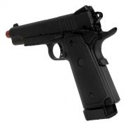 Kit Pistola Airsoft Rossi 1911 HI-CAPA Black Ops GBB 6mm + Capa de tecido + Pacote de Alvos 14x14cm