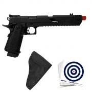 Kit Pistola Airsoft Rossi 1911 Hi-Capa Speed Gbb 6mm + 1 Capa Coldre + 1 Pacote de Alvo