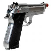 Kit Pistola Airsoft Rossi M92 Silver Gbb 6mm + 1 Capa Coldre + 2 Pacotes de Alvo