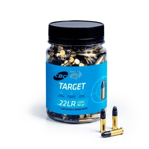 Munição CBC Target .22LR Chog 40Gr Pote 500Un