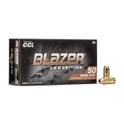 Munição CCI Blazer Brass Cal.40S&W 165GR FMJ Ref. 5210