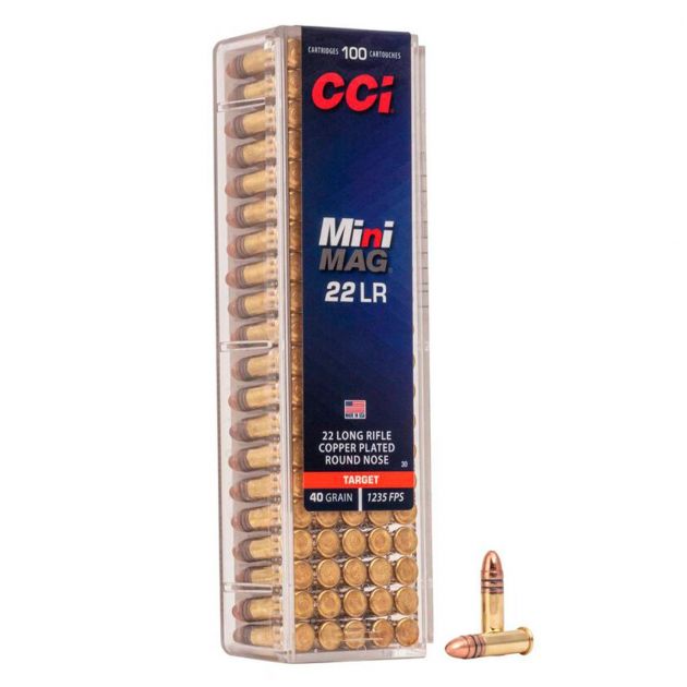 Munição CCI CAL.22LR HS MINI MAG AMMO 40gr Ref. 30