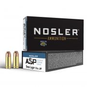 Munição Nosler JHP ASP Cal.9mm 124GR CX/ 50 Unidades