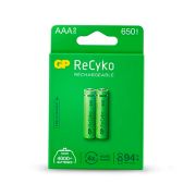 Pilha Recarregável GP Recyko C/ 2 AAA Nimh 650MAH 1,2V Ref. GPRHCH63E000