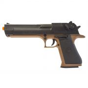 Pistola Airsoft Desert Eagle .50AE 6mm Tan/Preto Mola