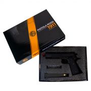 Kit Pistola Airsoft Rossi 1911 Commander GBB 6mm + Capa de Tecido + 01 Pacote de Alvo