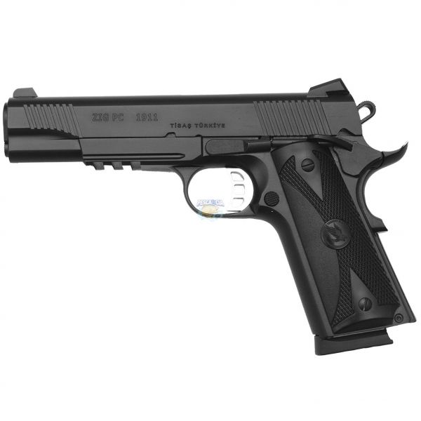 Pistola Tisas Zig Pc Black Cal Acp Tiros Cano Na Pesca Cia Armas