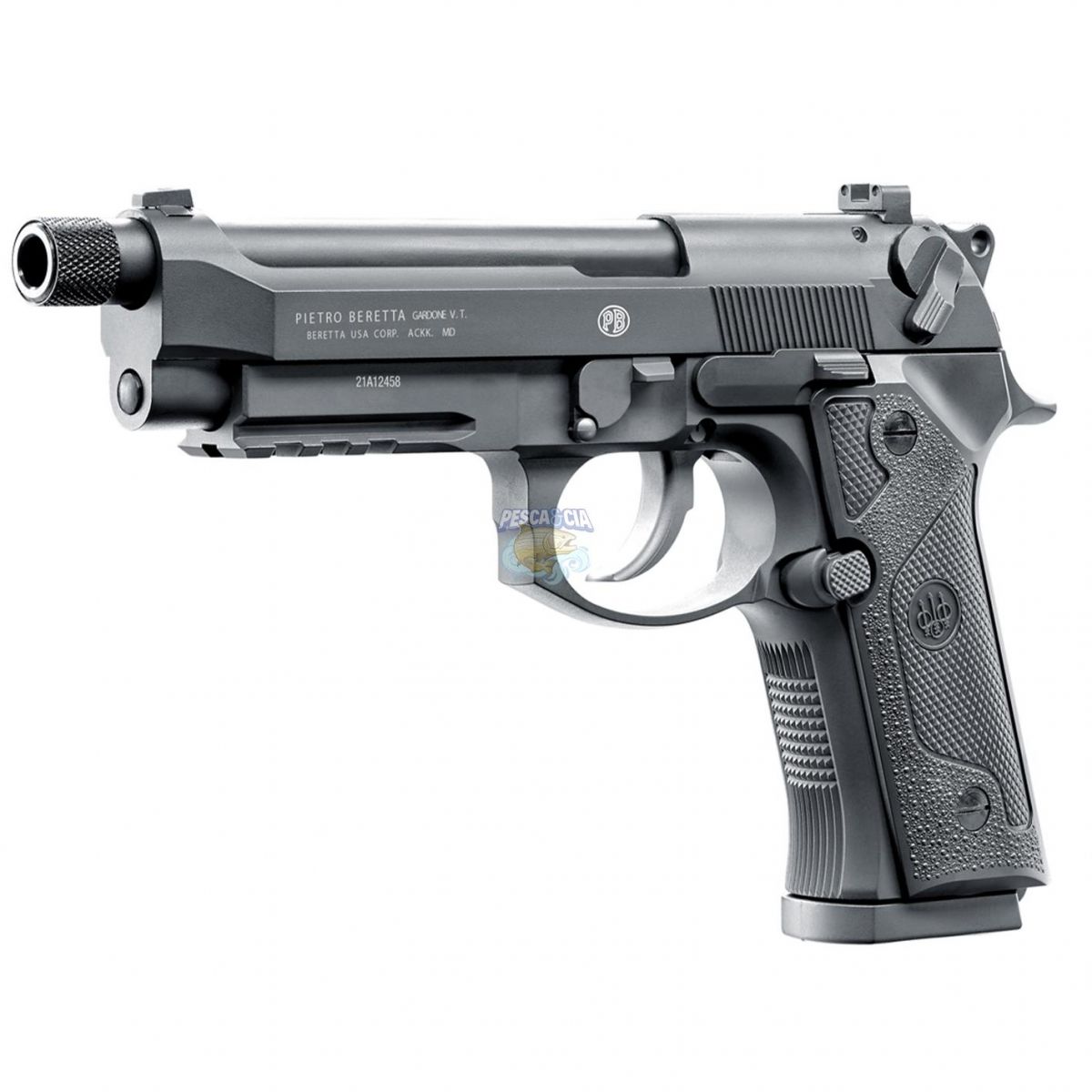 Pistola Umarex Beretta M9A3 Black Co2 Cal. 4.5mm 18 Tiros Na Pesca ...