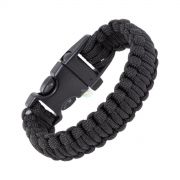 Pulseira Survival Preta M Guepardo Af0301 