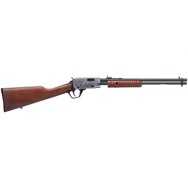 Rifle Cbc Pump Action Cal. 22lr 18'' 15 Tiros Madeira Engraved